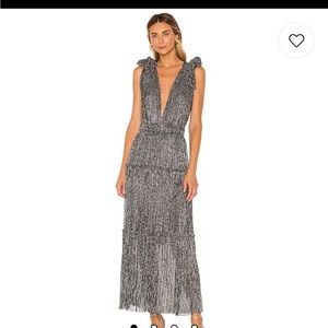 Helena Dress in Multicolor Silver Large